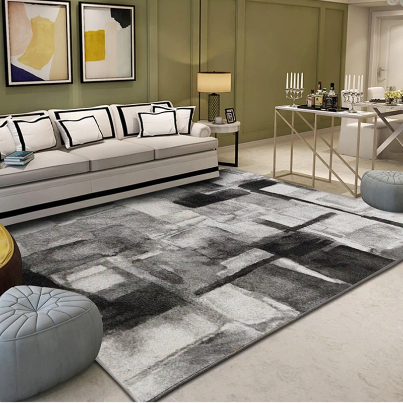 

Carpet Living Room Home Simple Modern Sofa Cover Abstract Bedroom Bedside Full of Cute Table Carpet Floor Mat