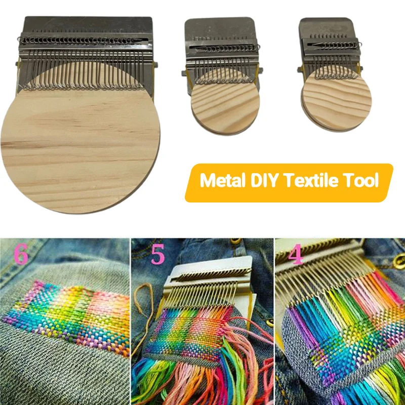 

DIY Weaving Loom Knitting Denim Hole Repair Tool Antique Speedweve Type Small Loom Household Darning Machine Dropshipping