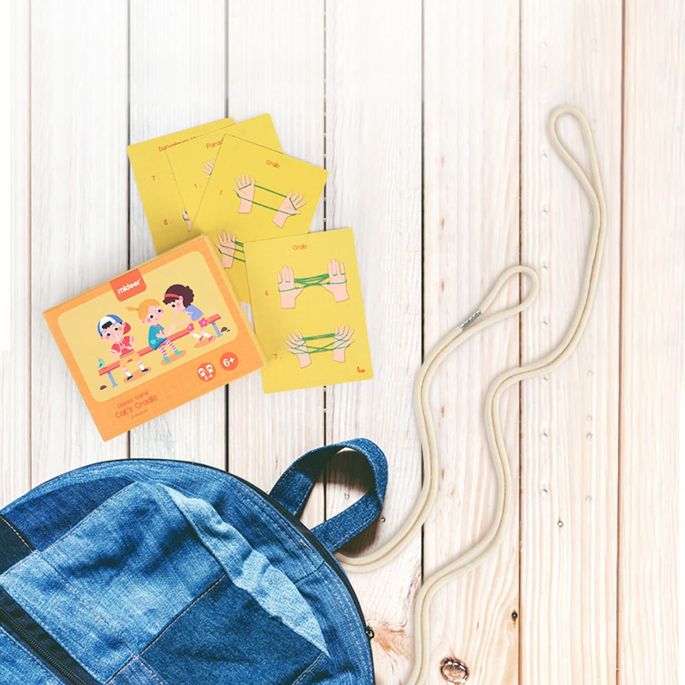 Обучающие игрушки для детей набор игр на веревке карточки из материалов