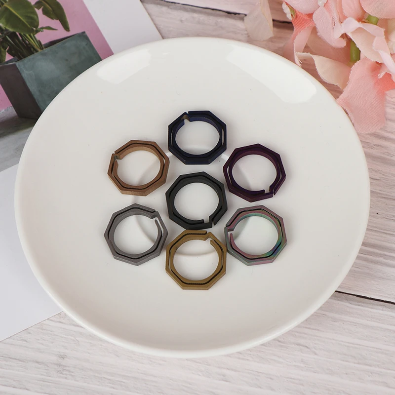 1 шт. Титан сплав TC4 цепочка для ключей кольцо ручная Пряжка брелок Для мужчин