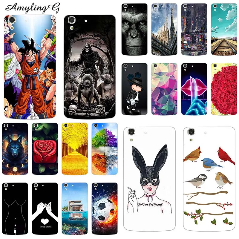 Красочные Чехлы для сотовых телефонов чехол Huawei SCL-L21 Y6 / Honor 4A мягкие чехлы с