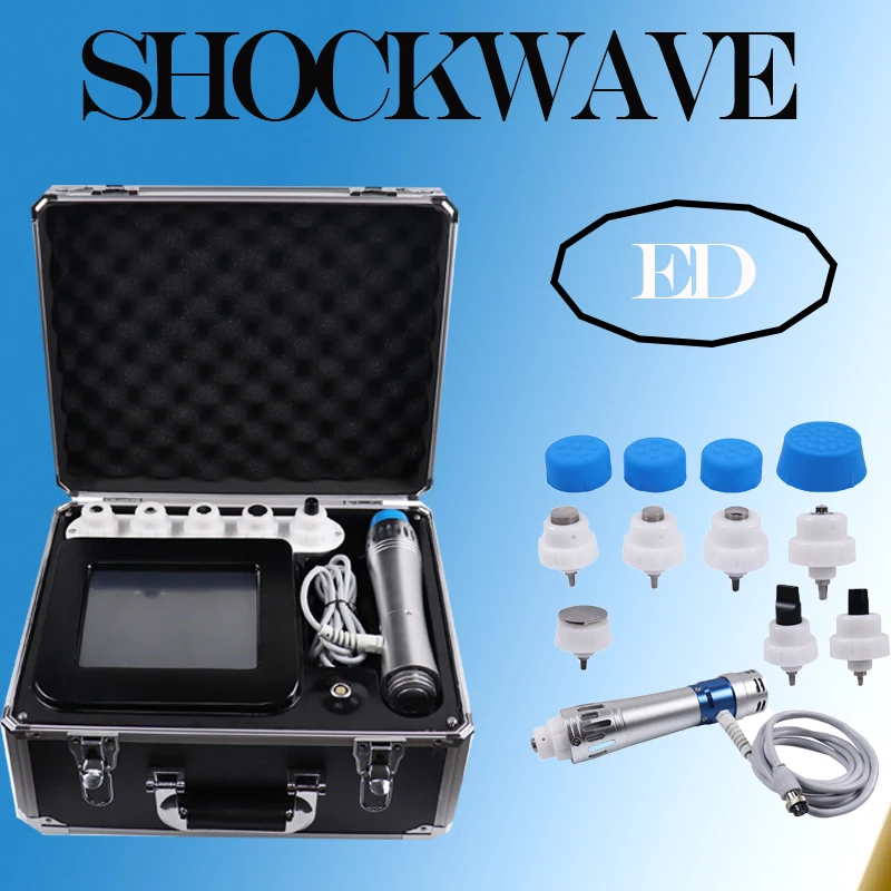 

2020 NEW At 3 bar 2,000,000 shots 2 transmitters Shockwave shock therapy shock wave machine for joints pain relief ED