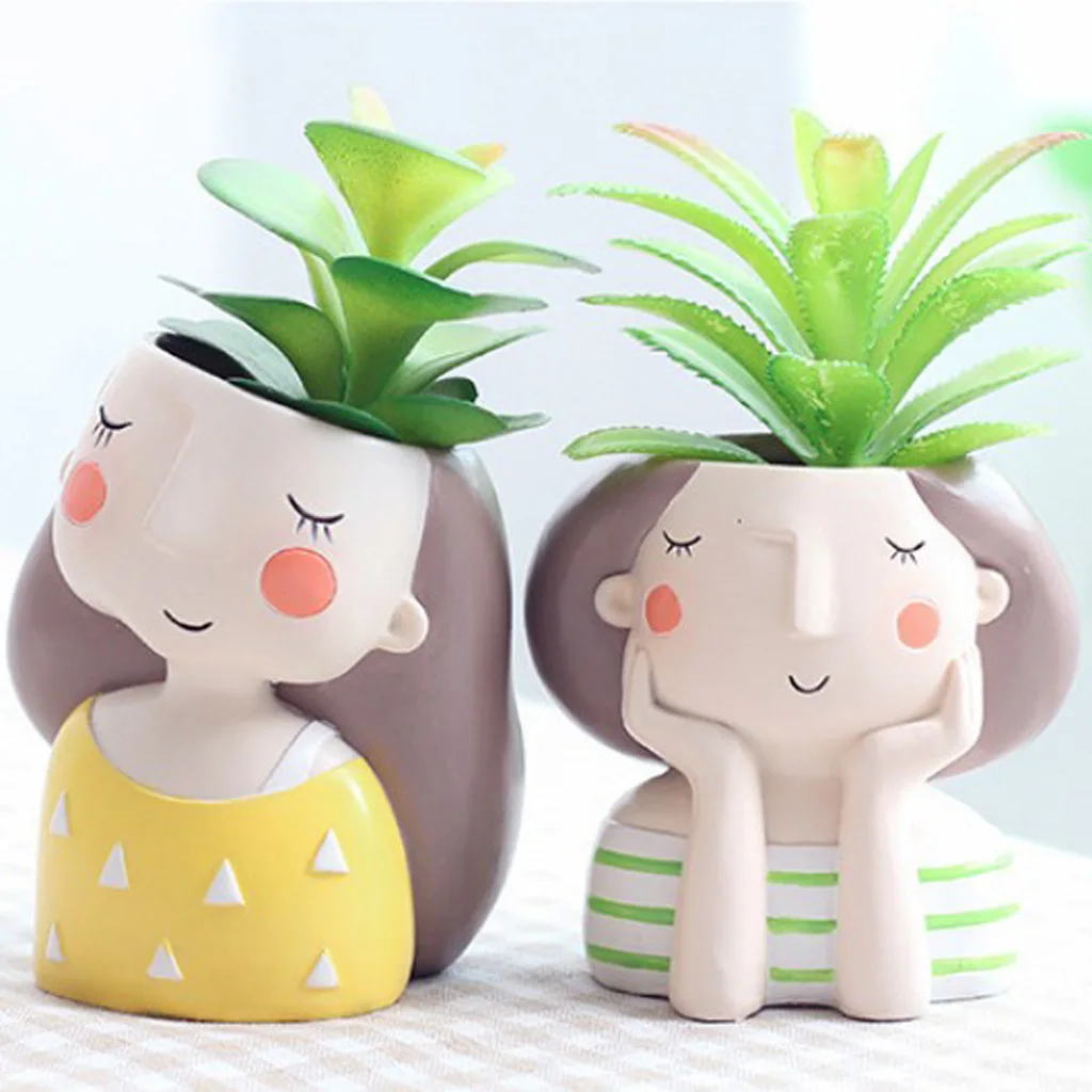 Мини-горшки для цветов мальчиков и девочек 1 шт. контейнер растений кактусов