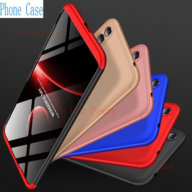 Чехол для Huawei Honor 8C Honor8C Etui 360 градусов Полная защита Модная тонкая задняя крышка