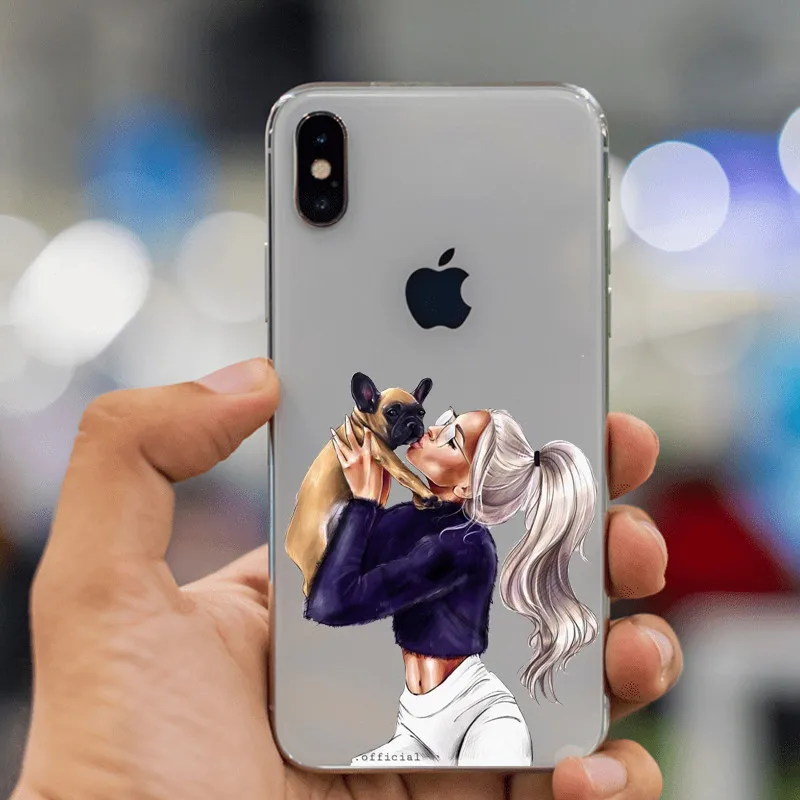 TPU VOGUE queen Princess женский силиконовый чехол для телефона boss coffee из ТПУ для iphone 11 11Pro 5C 6 6S 7 8 Plus 5s 5 SE X XR XS Max - Цвет: TPU
