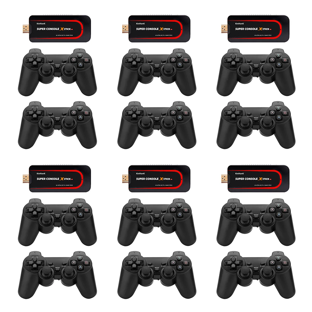 

Ретро игровые консоли 4K HD TV Кабельная коробка 50000 + игры с контроллерами Joypad игровые плееры для N64 игр