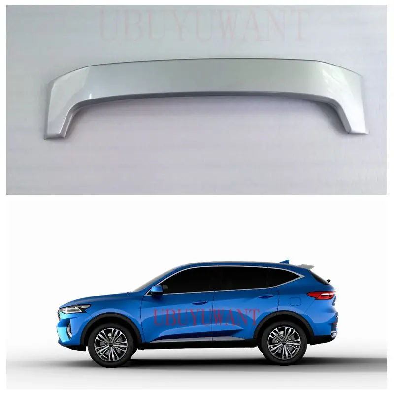 Для Great Wall Haval F7 ABS пластик Неокрашенный праймер внешний задний спойлер задний багажник багажника крыло украшение автомобиля стиль