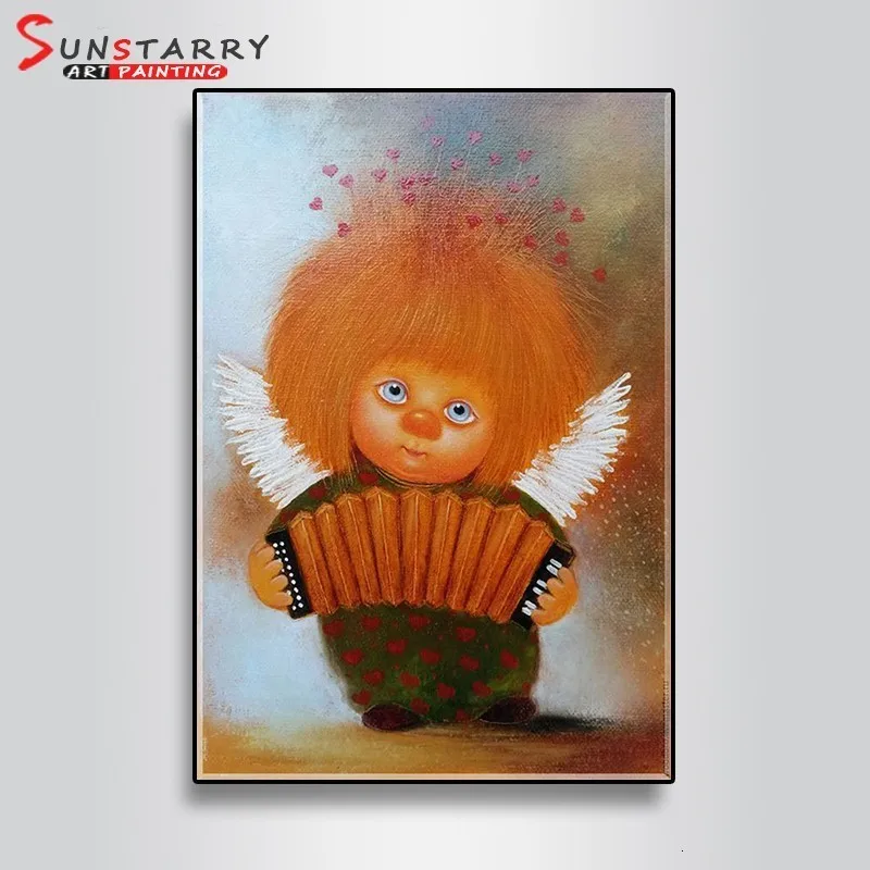 Sunstarry Алмазная вышивка мультфильм DIY 5D алмазная вышивка крестиком полная круглая дрель мозаика картина ангел девочка домашний декор