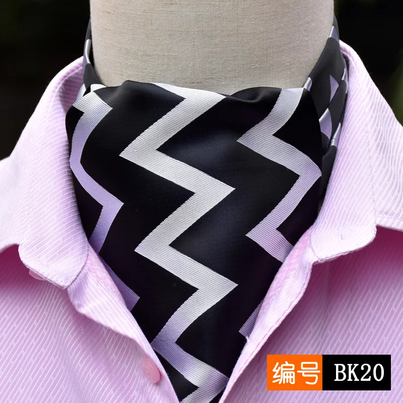 Мужской костюм рубашка с принтом шелковый шарф в Корейском стиле|Мужские