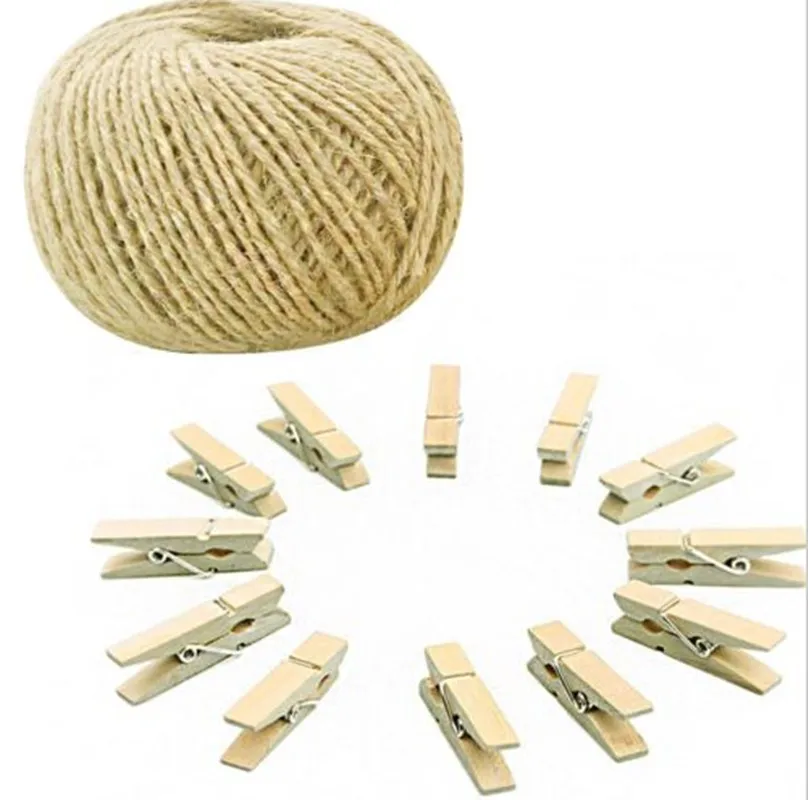 100 шт. деревянные мини-прищепки для фотобумаги |