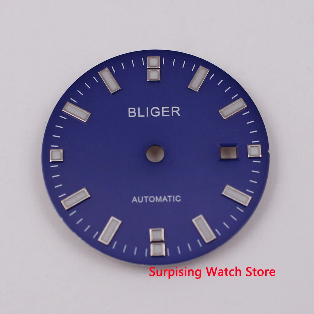 

31.5mm Black Watch Face Men's Watch Date Window Watch Dial Fit For MINGZHU 3804(GMT) Automatic Movement