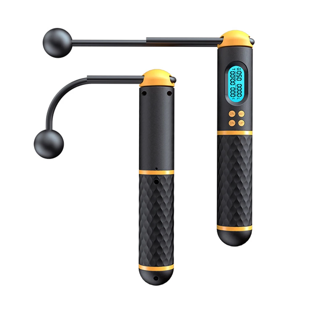 

2-in-1 Skipping Rope Gym sports intelligent Cordless Rope Skipping Digital Counter Non-slip Handle Speed Rope Fitness Workout