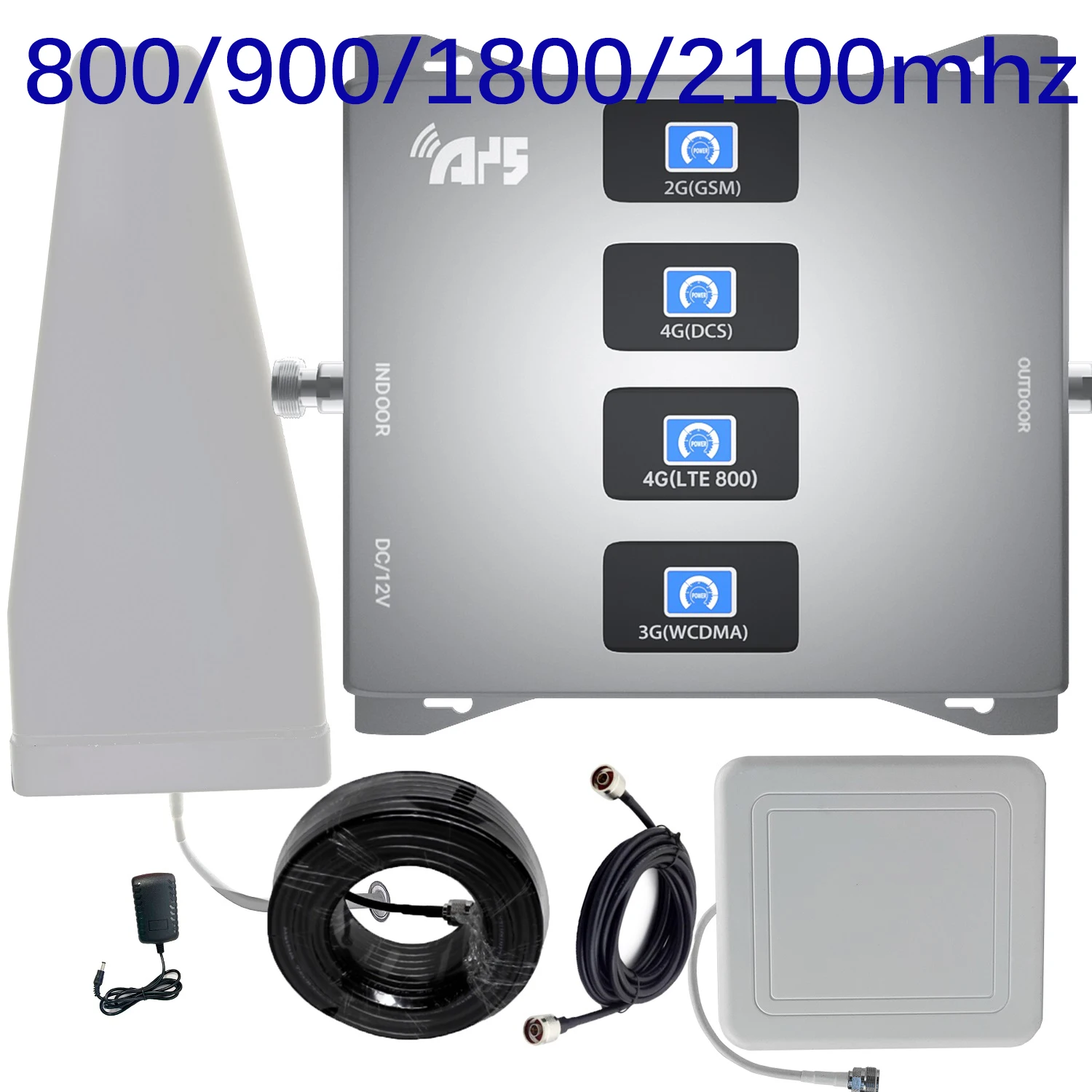 Усилитель сотового телефона GSM DCS WCDMA LTE 4G 3G 2G 800 900 1800 2100 МГц мобильного сигнала