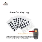 10 шт. 14 мм Автомобильный ключ дистанционного управления кристаллический логотип наклейка для KEYDIY KD  Xhorse VVDI пульт дистанционного управления для многих автомобилей