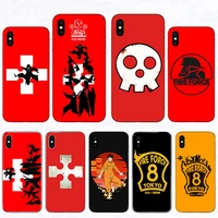 anime fire force cool design hard cover phone case for iphone xr 10 x se 2020 shell 12 mini 11 pro 8 7 6s 6 plus xs max 5s