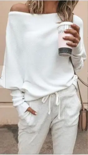 Fashion 2019 Autumn Sexy Chiffon T-shirt Women Tops Off Shoulder Shirts Strapless Feminine Plus Size Winter White | Женская одежда
