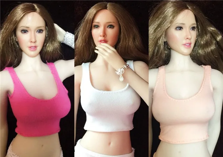 Mnotht сексуальный женский жилет-солдат футболка без рукавов Одежда для 12 дюймов