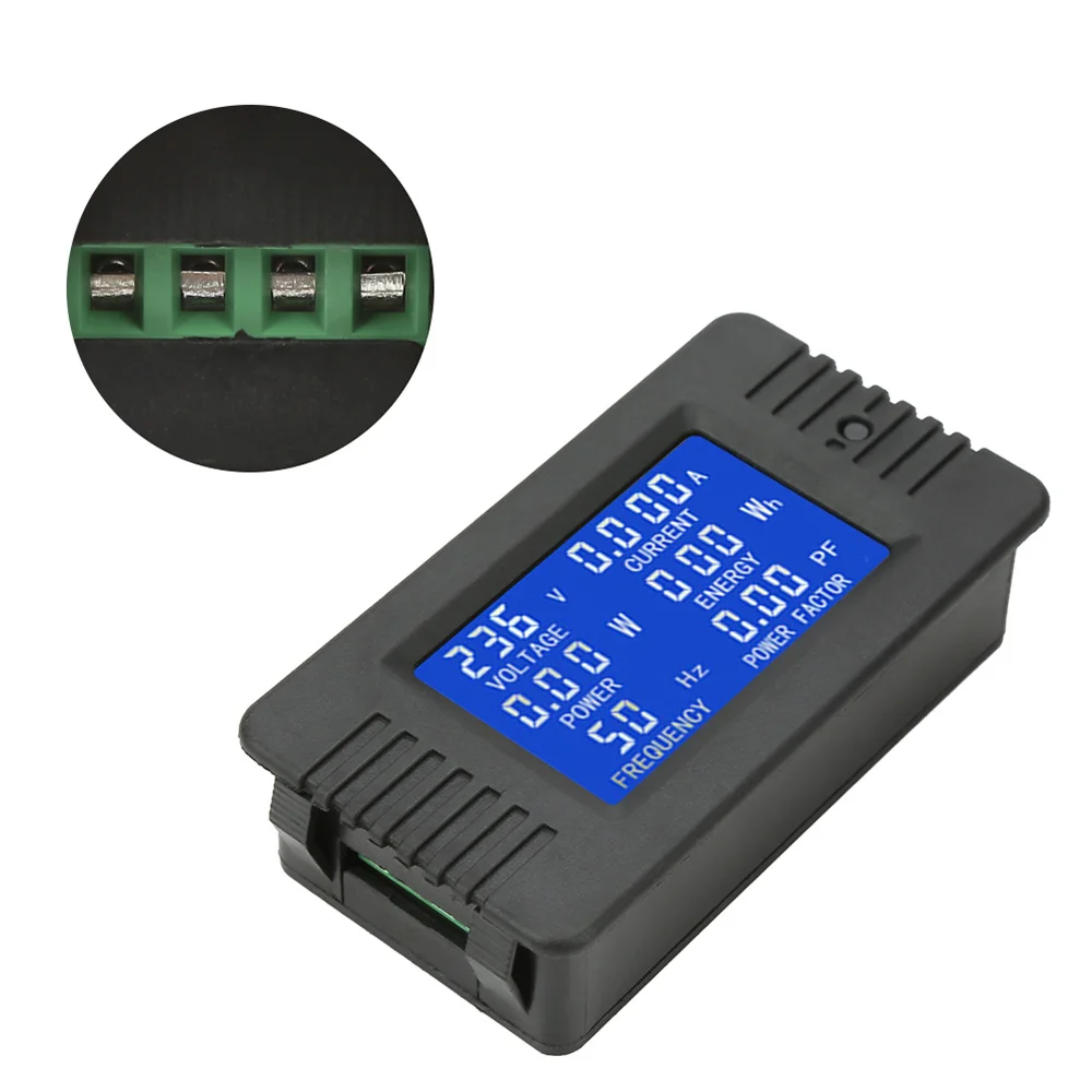 

AC Digital Voltage Energy Meter 220V 100A Ammeter Power Current Tester Kwh Voltmeter Factor Meter Split CT Battery Detector