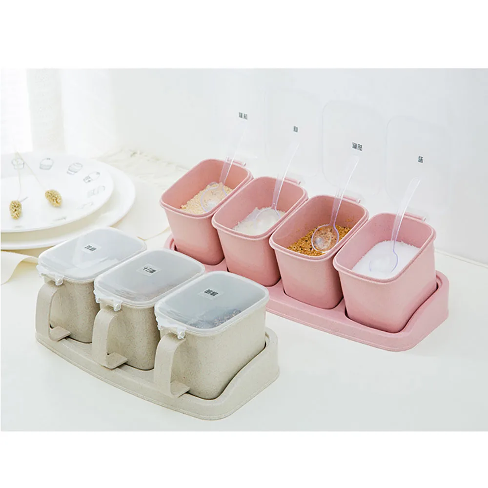 Коробка для специй набор приправы коробка горшки хранения контейнерная приправа