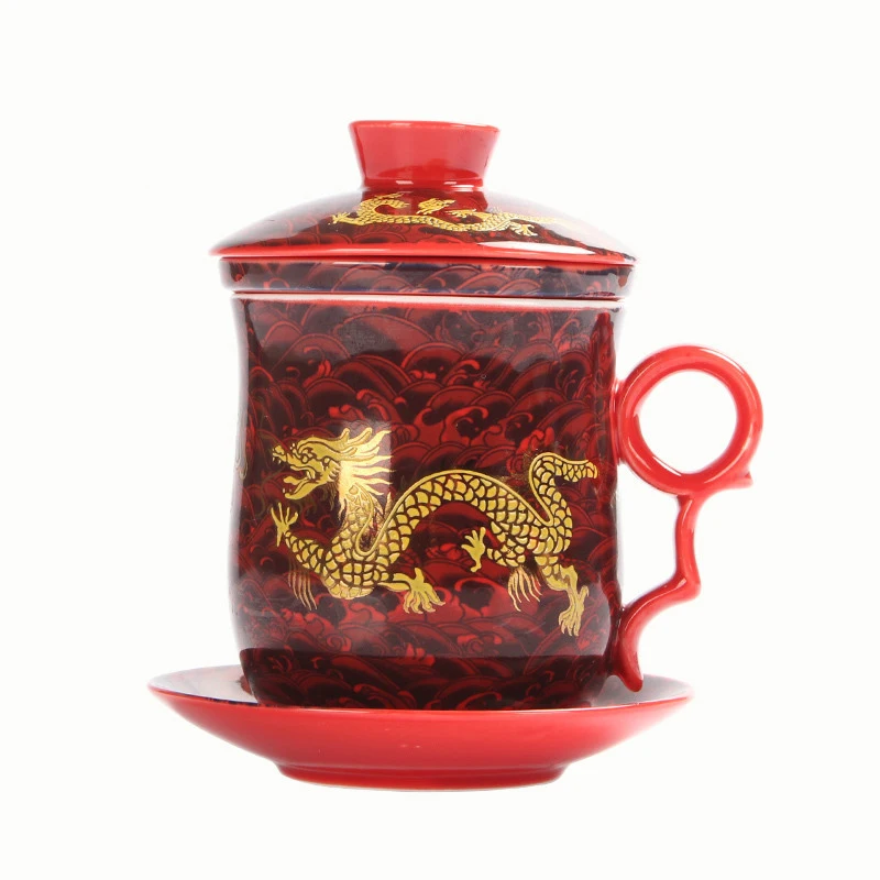 

Китайская керамическая чайная кружка с фильтром, кофейные кружки, походная посуда для напитков, белая фарфоровая чайная чашка, кружка для к...