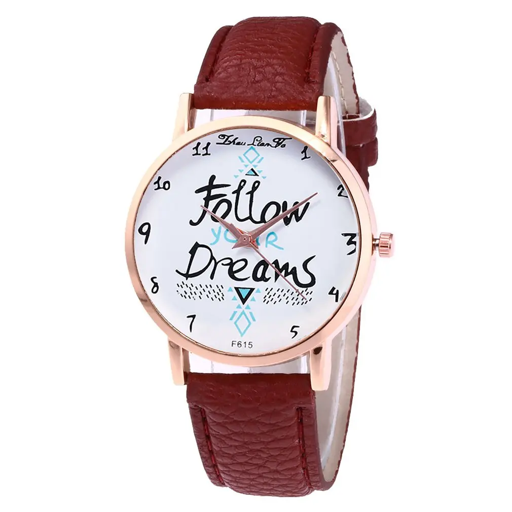 Топ бренд класса люкс девушка Quartzwatch модные кожаные кварцевые часы женские наручные часы девушка часы waemale