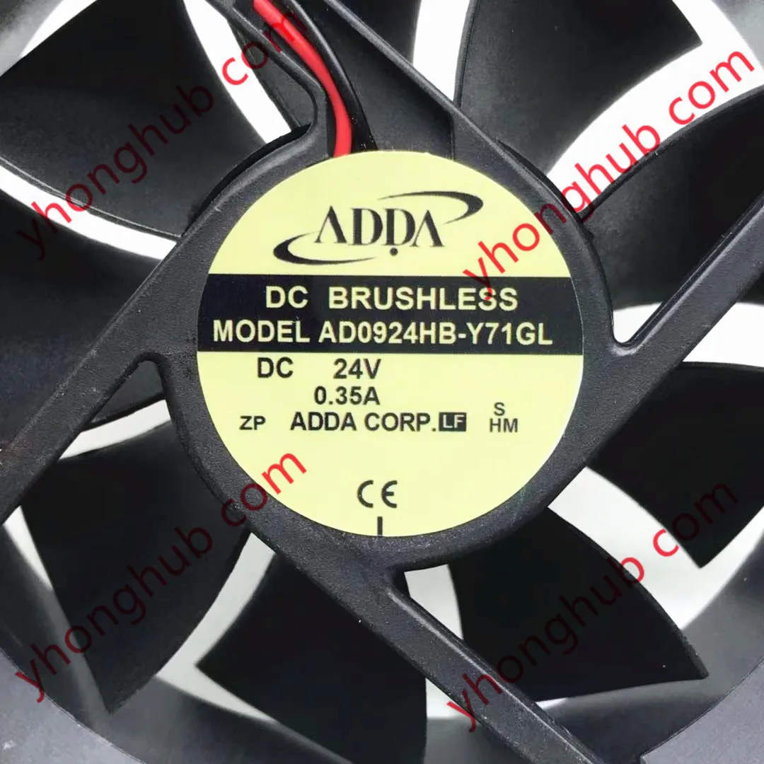 Охлаждающий вентилятор для сервера постоянный ток 24 В 0 35 А 90x90x32 мм 2 провода -