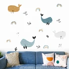 Уникальные радуги в стиле бохо, сердца, звезды, фотообои, виниловые съемные настенные художественные наклейки, интерьер детской комнаты, украшение для дома, подарки