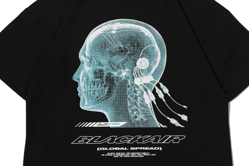 Мужская футболка с рисунком в стиле хип хоп уличная одежда из чистого хлопка