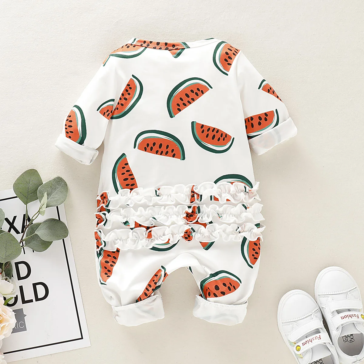 

Newborn Kids Baby Girls Boys 0-18M Romper Jumpsuit Long Sleeve Cotton Clothes