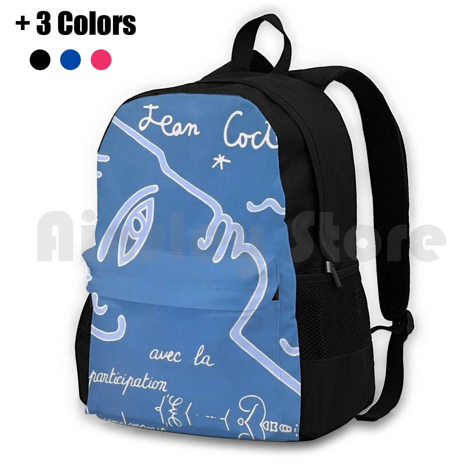 

Jean Cocteau Exhibition Poster Outdoor Hiking Backpack Riding Climbing Sports Bag Jean Cocteau Cocteau Exhibition Litograph