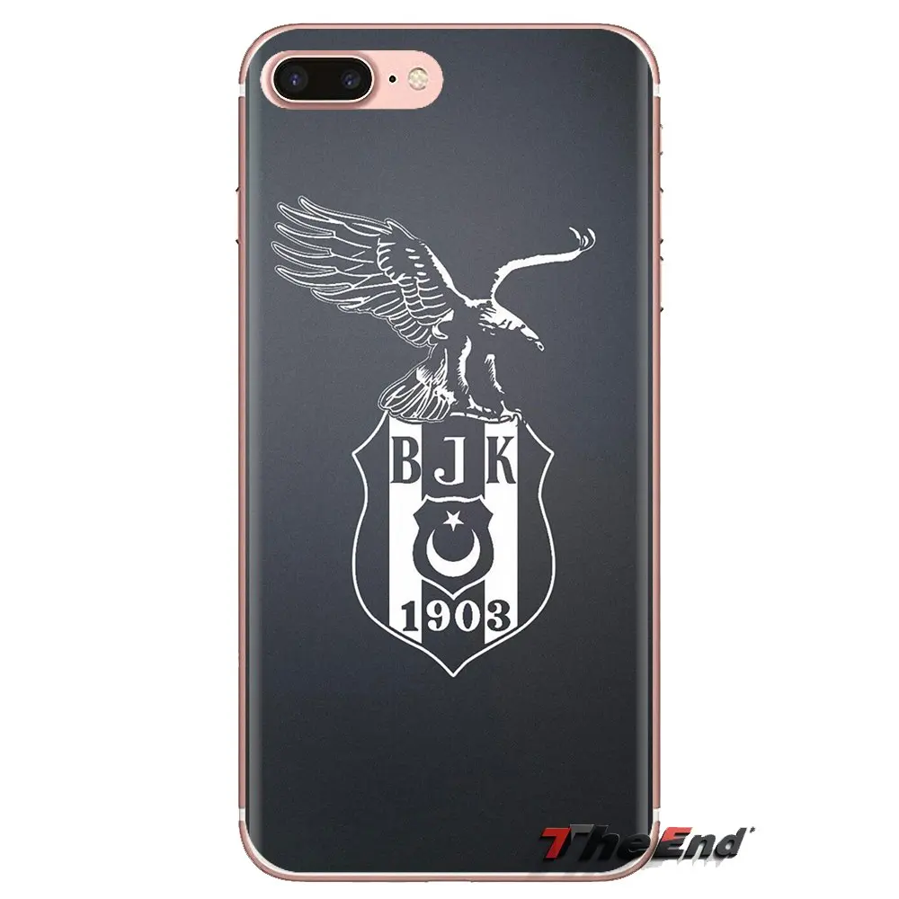 Прозрачные мягкие чехлы для iPhone XS Max XR X 4 4s 5 5S 5C SE 6 6S 7 8 Plus samsung Galaxy J1 J3 J5 J7 A3 A5 bjk besiktas |
