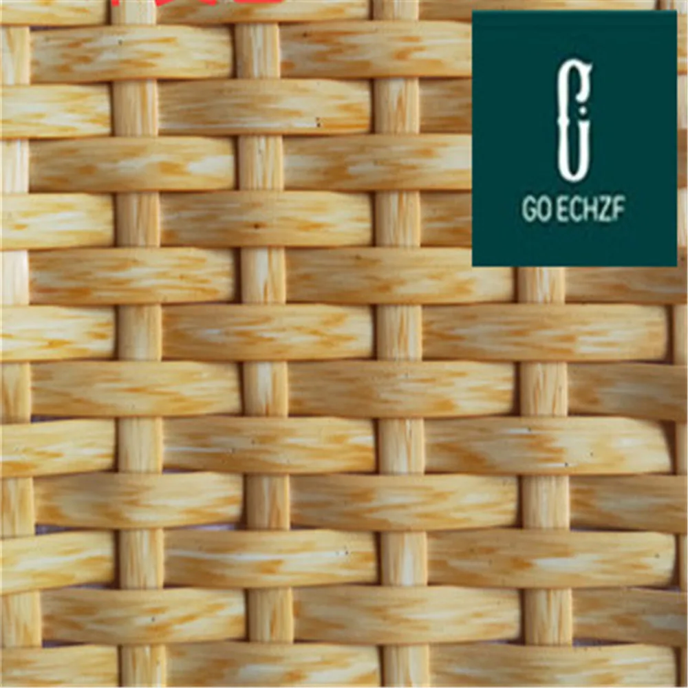 500G stripe imitation flat synthetic rattan weave material plastic rattan weave maintenance chair table