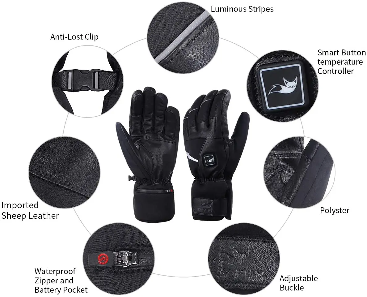Зимние теплые лыжные перчатки с подогревом Спаситель тепла для мужчин и женщин