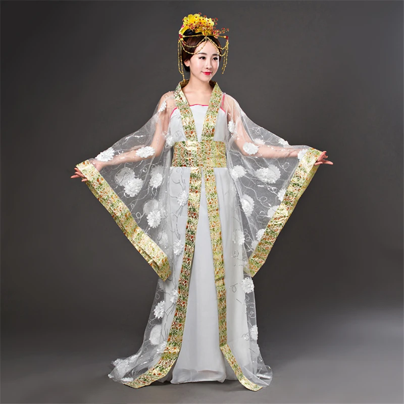 Китайский стиль старинный костюм Тан шезлонг ханьфу красное платье Семь Феи