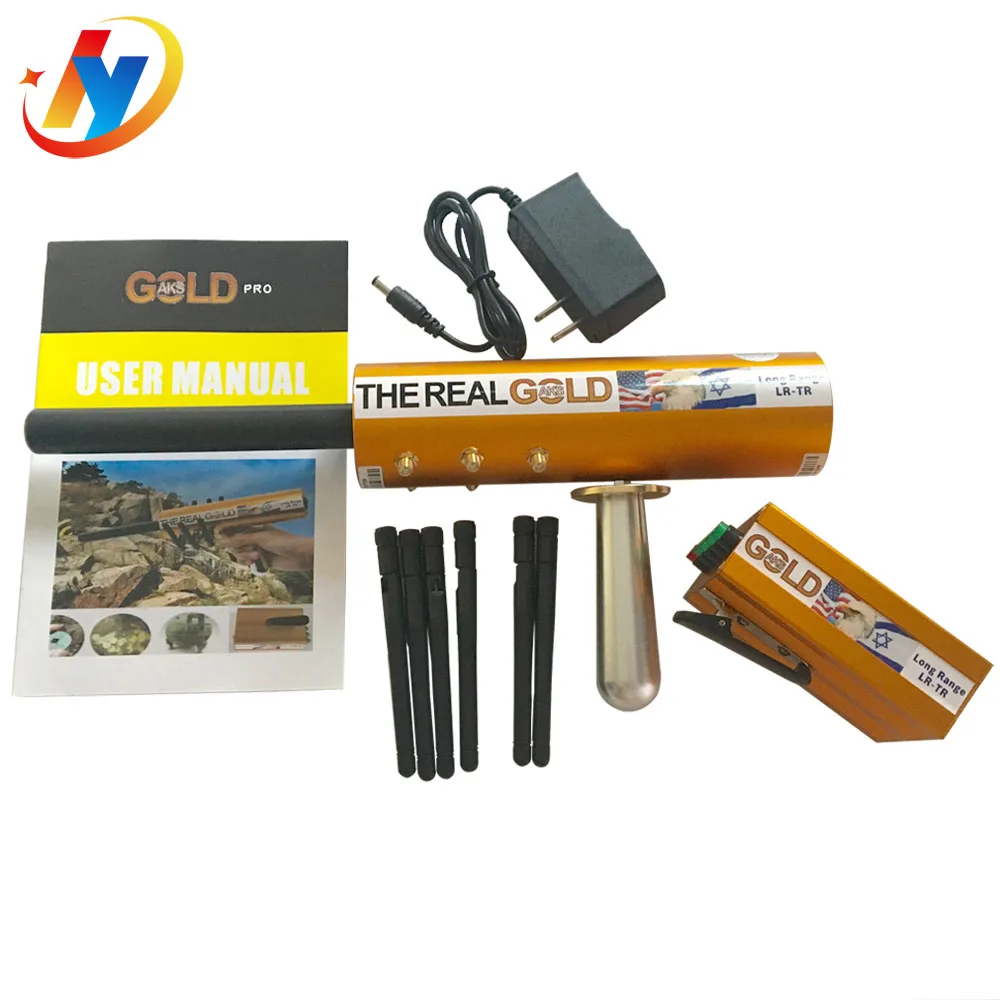 Покрытые настоящим золотом АКС длинный радиус действия металлодетектор 6
