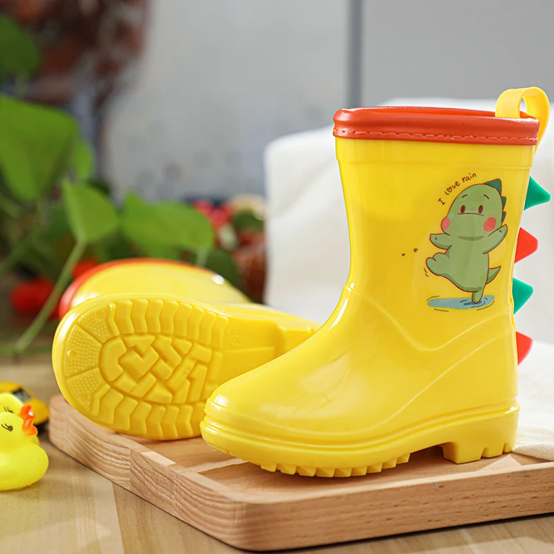 DRIPDROP детские резиновые сапоги для мальчиков и девочек Водонепроницаемые с