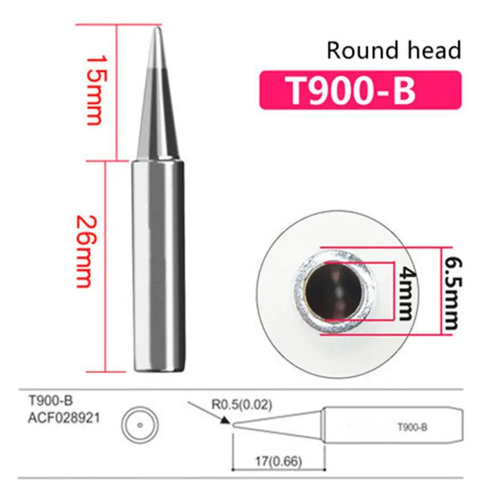 936 Бессвинцовая паяльная головка сварочный наконечник острые подковы AT936b