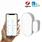 Датчик контактов eWeLink Smart ZigBee 3,0 для домашней двери окна, датчик открытиязакрытия сигнализации, дистанционное управление через приложение