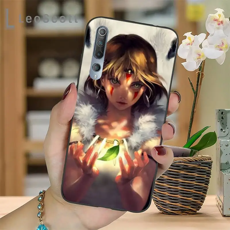 

Japanese Anime Princess Mononoke Phone Case For Xiaomi mi Redmi note 7 8t 9 9t 9s 8 10 10t 11 pro lite K20 max 3