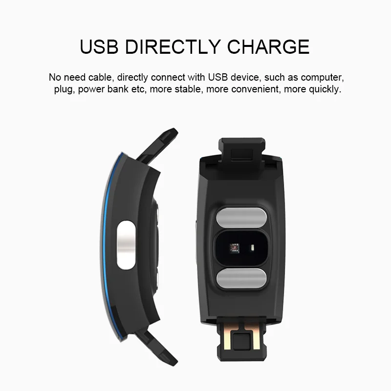 

UGUMO P3A 0.96 inch Smart Watch with ECG PPG Temperature Blood Oxygen Health Management Sport Fitness Tracker Smart Wristband