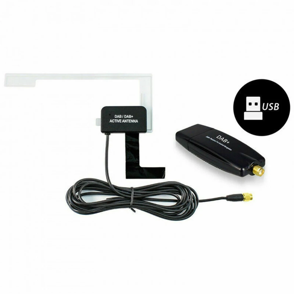 Автомобильная антенна Dab с Usb адаптером приемником для автомобильного плеера Android