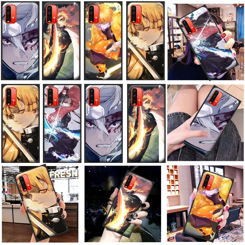 

Demon Slayer Kamado Tanjirou Kamado Nezuko Kimetsu No Yaiba Phone Case For Xiaomi Redmi Note 9 9T 9S Pro MAX 5G Carcasa Funda