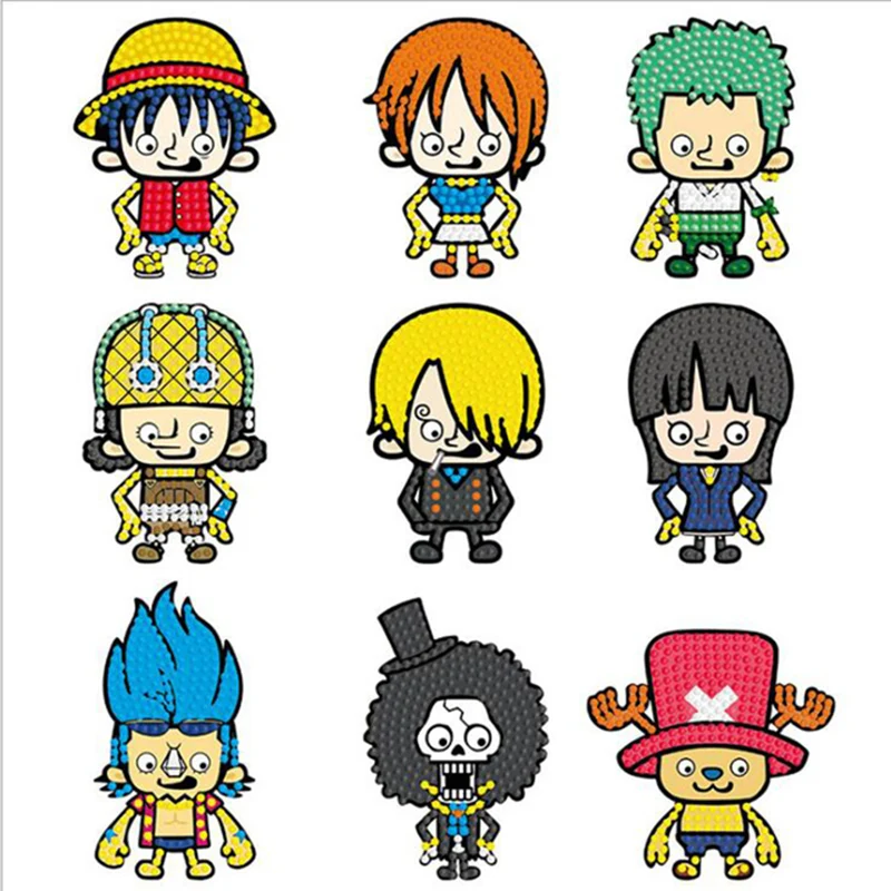 

5D DIY Diamond Painting Kits for Kids Cartoon Theme Stick Paint with Diamonds by Numbers Kit Shine Sparkle Mosaic Stickers