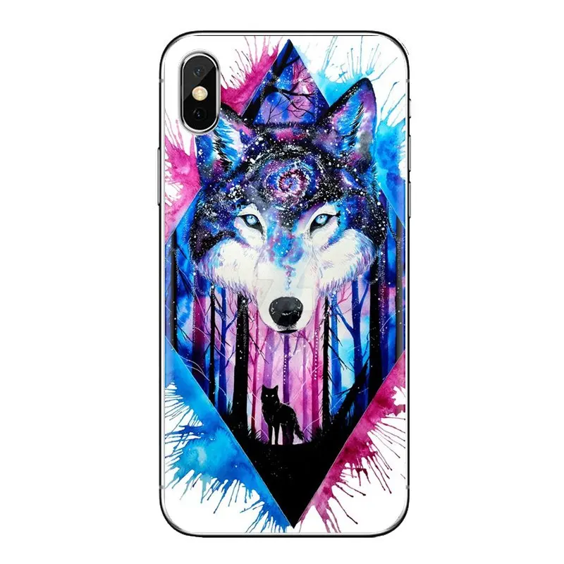 Transparent Soft Shell Covers Anime Galaxy Wolf 2 For LG Spirit Motorola Moto X4 E4 E5 G5 G5S G6 Z Z2 Z3 G2 G3 C Play Plus Mini |
