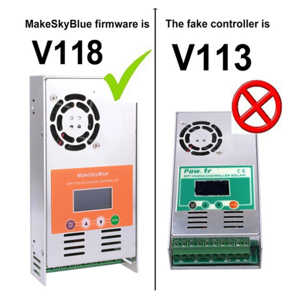 MakeSkyBlue MPPT Контроллер заряда 30A 40A 60A для 12 в 24 в 36 в 48 в 72 в 96 в кислотная литиевая батарея не ШИМ регулятор зарядки