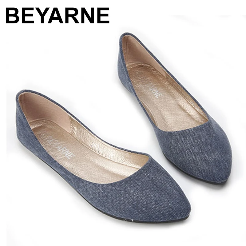 Женские туфли-лодочки с острым носком на плоской подошве летние 2019 | Обувь