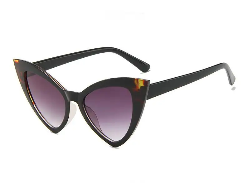 

2021 new sunglasses women retro colorful transparent big colorful fashion Cat Eye Sun glasses UV400 oculos de sol