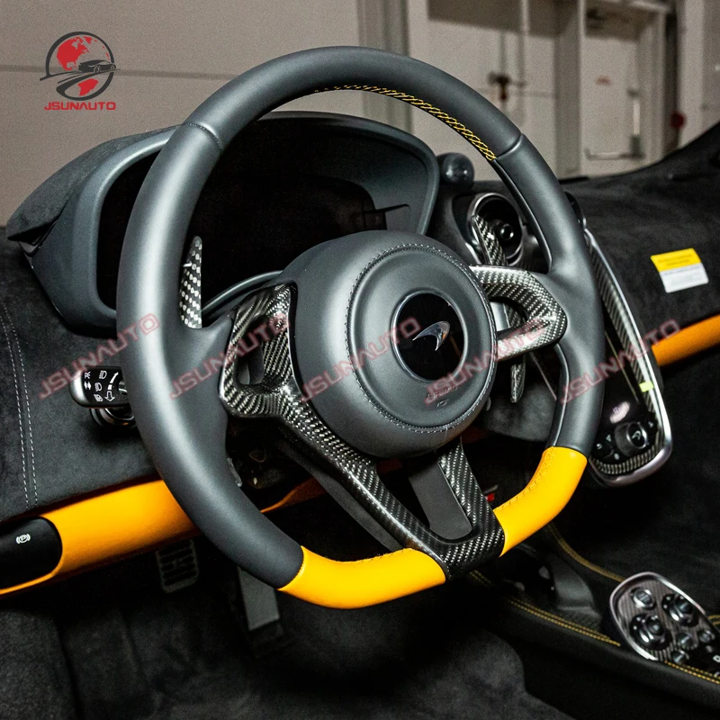 Продажа Для 600LT OEM стильная настоящая сухая углеволоконная внутренняя панель рулевого колеса Крышка для Mclaren 540C 570S GT Spider