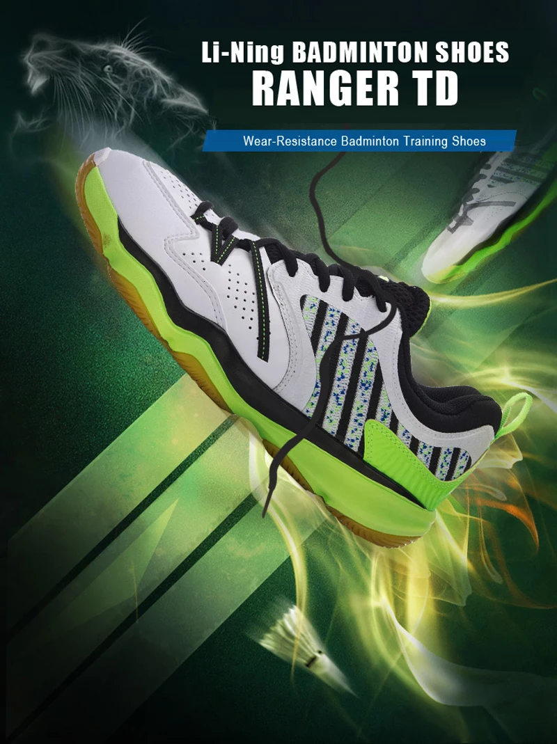 Новинка Li-Ning Мужская обувь для бадминтона профессиональные дышащие кроссовки износостойкие RANGER TD LN спортивная обувь AYTM081 L731OLB