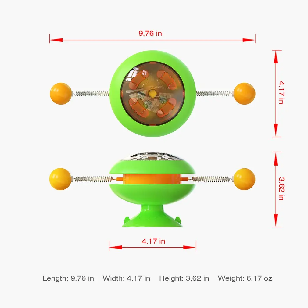 

Cat Toys Creative Turntable Interesting Catnip Interactive Cat Toys For Indoor Toys With Suction Cup Base With Funny Cat Stick